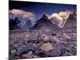 Broad and Gasherbrun Peaks, Karakoram Range, Pakistan-Art Wolfe-Mounted Photographic Print