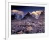 Broad and Gasherbrun Peaks, Karakoram Range, Pakistan-Art Wolfe-Framed Photographic Print