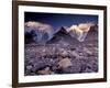 Broad and Gasherbrun Peaks, Karakoram Range, Pakistan-Art Wolfe-Framed Photographic Print