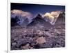 Broad and Gasherbrun Peaks, Karakoram Range, Pakistan-Art Wolfe-Framed Photographic Print