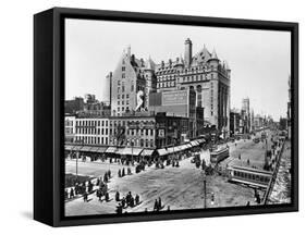 Broad and Market Sts., N.W. Corner, Newark, New Jersey-Irving Underhill-Framed Stretched Canvas