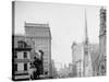Broad St. North from City Hall, Philadelphia, Pa.-null-Stretched Canvas