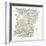 Broad Street and Cornhill Wards from a Map of 1750, London-null-Framed Giclee Print