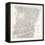 Broad Street and Cornhill Wards from a Map of 1750, London-null-Framed Stretched Canvas