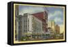 Broad Street at Military Park, Newark, New Jersey-null-Framed Stretched Canvas