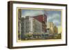 Broad Street at Military Park, Newark, New Jersey-null-Framed Art Print