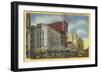 Broad Street at Military Park, Newark, New Jersey-null-Framed Art Print