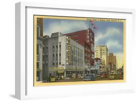 Broad Street at Military Park, Newark, New Jersey-null-Framed Art Print