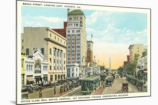 Broad Street, Augusta-null-Mounted Art Print