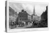 Broad Street, Bloomsbury, London, 19th Century-William Woolnoth-Stretched Canvas