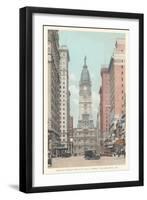 Broad Street, City Hall, Philadelphia, Pennsylvania-null-Framed Art Print