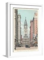 Broad Street, City Hall, Philadelphia, Pennsylvania-null-Framed Art Print