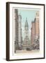 Broad Street, City Hall, Philadelphia, Pennsylvania-null-Framed Art Print