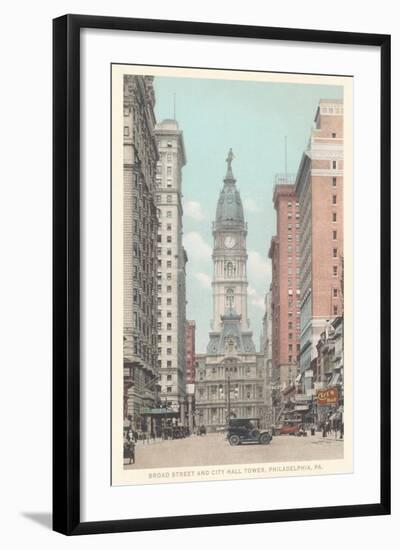 Broad Street, City Hall, Philadelphia, Pennsylvania-null-Framed Art Print