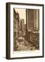 Broad Street Curb Brokers, New York City-null-Framed Art Print