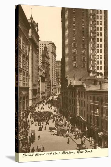 Broad Street Curb Brokers, New York City-null-Stretched Canvas