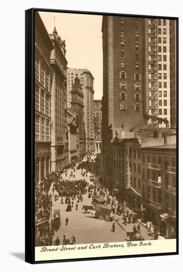 Broad Street Curb Brokers, New York City-null-Framed Stretched Canvas