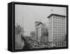 Broad Street in Newark-null-Framed Stretched Canvas