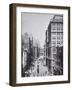 Broad Street, Looking Towards Wall Street, New York, 1893 (B/W Photo)-American Photographer-Framed Giclee Print