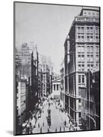 Broad Street, Looking Towards Wall Street, New York, 1893 (B/W Photo)-American Photographer-Mounted Giclee Print