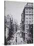 Broad Street, Looking Towards Wall Street, New York, 1893 (B/W Photo)-American Photographer-Stretched Canvas