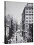 Broad Street, Looking Towards Wall Street, New York, 1893 (B/W Photo)-American Photographer-Stretched Canvas