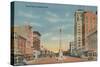 Broad Street, Looking West, Augusta, Georgia, 1943-null-Stretched Canvas