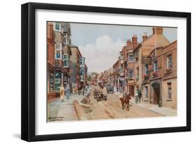 Broad Street, Lyme Regis-Alfred Robert Quinton-Framed Giclee Print