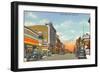 Broad Street, New Castle, Indiana-null-Framed Art Print