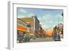 Broad Street, New Castle, Indiana-null-Framed Art Print