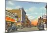 Broad Street, New Castle, Indiana-null-Mounted Art Print