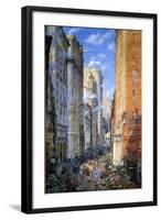 Broad Street, New York, C.1904-Colin Campbell Cooper-Framed Giclee Print