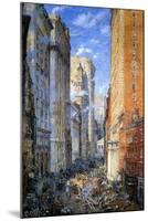 Broad Street, New York, C.1904-Colin Campbell Cooper-Mounted Giclee Print