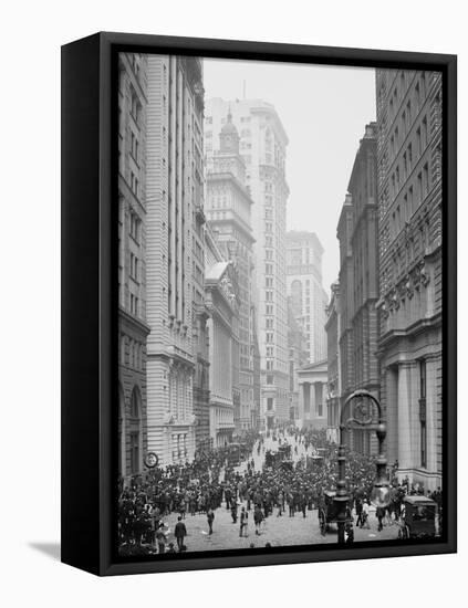 Broad Street, New York City, C.1905-null-Framed Stretched Canvas