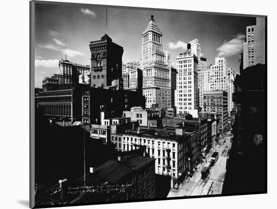 Broad Street, North from Stone Street, Newark, NJ-null-Mounted Photographic Print
