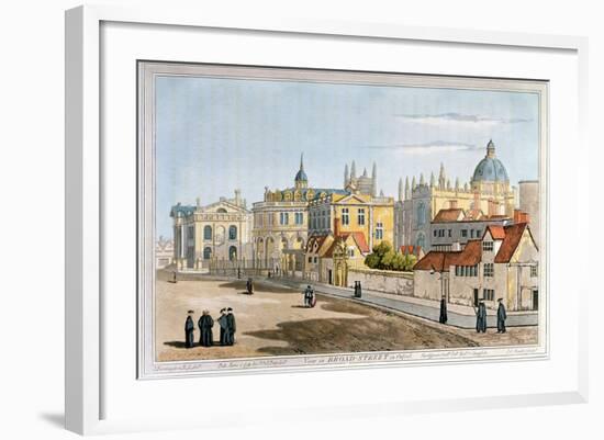 Broad Street, Oxford, Engraving, 1793-Joseph Farington-Framed Giclee Print