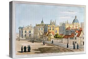 Broad Street, Oxford, Engraving, 1793-Joseph Farington-Stretched Canvas