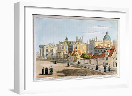 Broad Street, Oxford, Engraving, 1793-Joseph Farington-Framed Giclee Print