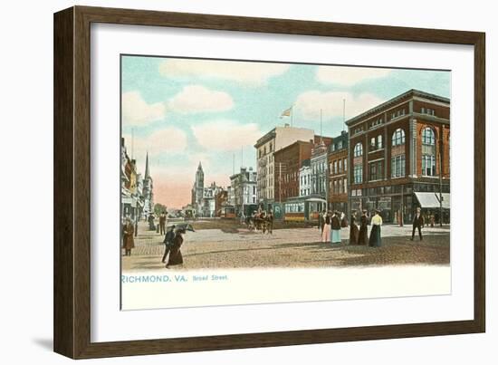 Broad Street, Richmond, Virginia-null-Framed Art Print