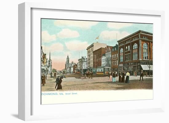 Broad Street, Richmond, Virginia-null-Framed Art Print