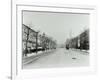 Broad Tree-Lined Street with Tramlines, Burdett Road, Stepney, London, 1912-null-Framed Photographic Print