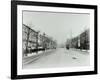 Broad Tree-Lined Street with Tramlines, Burdett Road, Stepney, London, 1912-null-Framed Photographic Print