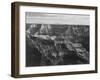 Broad View With Detail Of Canyon Horizon And Mountains Above "Grand Canyon NP" Arizona 1933-1942-Ansel Adams-Framed Art Print