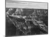 Broad View With Detail Of Canyon Horizon And Mountains Above "Grand Canyon NP" Arizona 1933-1942-Ansel Adams-Mounted Art Print