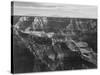 Broad View With Detail Of Canyon Horizon And Mountains Above "Grand Canyon NP" Arizona 1933-1942-Ansel Adams-Stretched Canvas