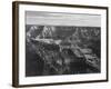 Broad View With Detail Of Canyon Horizon And Mountains Above "Grand Canyon NP" Arizona 1933-1942-Ansel Adams-Framed Art Print