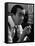 Broadcast Journalist Edward R. Murrow Smoking Cigarette-Lisa Larsen-Framed Stretched Canvas