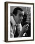 Broadcast Journalist Edward R. Murrow Smoking Cigarette-Lisa Larsen-Framed Photographic Print