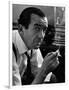 Broadcast Journalist Edward R. Murrow Smoking Cigarette-Lisa Larsen-Framed Photographic Print