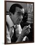 Broadcast Journalist Edward R. Murrow Smoking Cigarette-Lisa Larsen-Framed Photographic Print